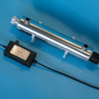 Lampe UV 25W 6 GPM Filtration Eau Ultraviolette Certifiée CE pour Usage Domestique Sous Évier, Filtre à Eau UV Automatique