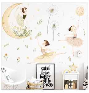 Autocollants muraux 3D en forme de pissenlit pour filles, autocollants en PVC auto-adhésifs 30x90cm pour <span class=keywords><strong>chambre</strong></span> de filles, décoration murale pour <span class=keywords><strong>chambre</strong></span> d'enfants - Product Image 1