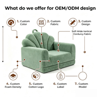 Sofá Cama Convertible Plegable Multiusos, Sin Necesidad de Ensamblaje, Material Inodoro y Portátil