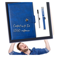 Coffret Cadeau d'Entreprise de Haute Qualité pour les Fêtes, Stylo Publicitaire en Bois et Métal, Carnet Kraft, Logo Personnalisé