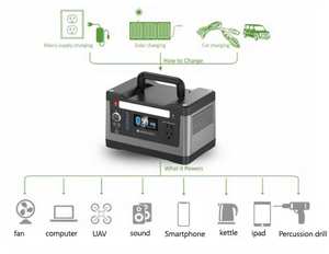 ESG Offre Spéciale centrale solaire de camping en plein air 500W centrale électrique portable pour camping randonnée - Product Image 3