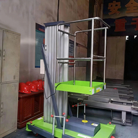 Plateforme élévatrice mobile monomât en aluminium, électrique et hydraulique, robuste, gain de place, capacité 150 kg, pour levage vertical de personnel