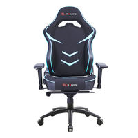 Chaise de jeu ergonomique personnalisée en cuir PU avec vérin à gaz à 3 positions, design moderne, chaise de bureau pivotante de type racing pour adultes