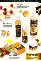 Crème éclaircissante pour coudes et genoux à la niacinamide, anti-taches brunes, écran solaire, ensemble de soins blanchissants pour peaux foncées