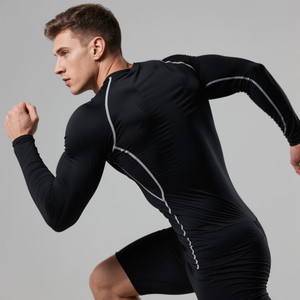 Ropa deportiva de alta calidad para hombre, gimnasio, musculoso, Top para correr, ejercicio, Fitness, baloncesto, entrenamiento, camisetas de compresión para hombre - Product Image 4