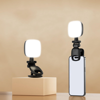 Mini lampe à clipser pour ordinateur portable, vlog, selfie et photographie de beauté - Lampe LED carrée de poche