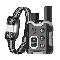 Nouveau dresseur de chien intelligent rechargeable transfrontalier avec télécommande longue portée, affichage numérique intelligent et fonction anti-aboiement
