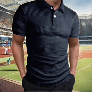 เสื้อยืดเจอร์ซีย์ผู้ชาย 240GSM ผ้าซัพย์ยั่งยืน ทรงหลวม คอวี ผ้าไหม/คอตตอน แห้งเร็ว แขนสั้น สีพื้น รับผลิตตามแบบ OEM - Product Image 2
