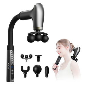 0728 Long Handle Lightweight <b>Machine</b> 9 Levels Flexible Back Gun 1200mah Adjustable Deep Tissue <b>Massager</b> for Daily Use - Product Image 1