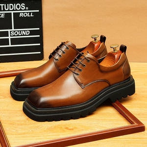 Zapatos de vestir de cuero genuino personalizables para hombre, tallas extra grandes 37-46, zapatos casuales de negocios, zapatos de boda grabados - Product Image 4