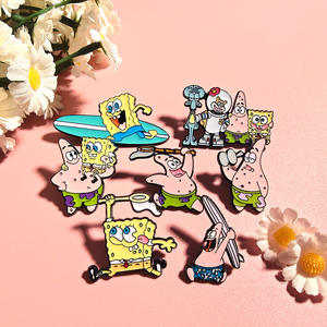 สำหรับป้ายโลหะชุบเข็มกลัดรูปดาวแพทริคตลกๆรูปการ์ตูนน่ารักสร้างสรรค์กระเป๋าเป้สะพายหลังแกะสลักอุปกรณ์เสริม - Product Image 2