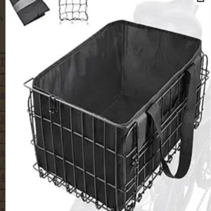 <span class=keywords><strong>Cestino</strong></span> Pieghevole per Bicicletta per Adulti con Borsa Interna Rimovibile, <span class=keywords><strong>Cestino</strong></span> Anteriore/Posteriore per Trasporto Animali, Frutta, Spesa, per Donne/Uomini - Product Image 2