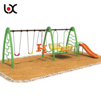 Ensemble complet d'équipements de jeux d'extérieur pour enfants : Balançoires robustes pour jardin et patio, pour des moments de jeu amusants