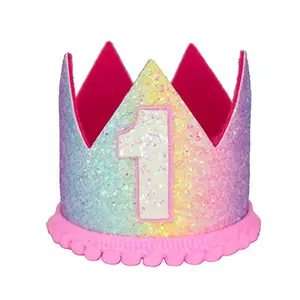 Chapeau d'anniversaire, bandeau décoratif pour fête prénatale