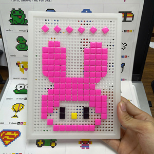 1400+ Pieces Pixel Mosaic Pegboard <b>Puzzle</b> Educational Building Blocks Creative DIY Early Learning <b>Toy</b> for Kids HALO OEM ODM - Product Image 1