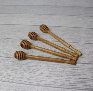 Cuillères à miel en bois de teck de 16 cm, de qualité alimentaire, écologiques, légères, pour le miel, le thé, le yaourt, les desserts, le petit-déjeuner - Product Image 6