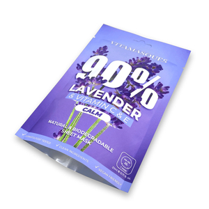 Bolsas de Mylar con estampado personalizado, cierre de cremallera resellable, embalaje pequeño, 3 sellos laterales, a prueba de olor, Mylar - Product Image 4