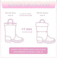 Bottes de pluie lumineuses personnalisées pour enfants, imperméables, doublées de polaire, bottes de neige pour tout-petits, antidérapantes, en caoutchouc, chaussures d'hiver