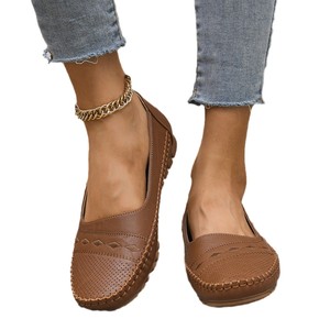 <span class=keywords><strong>Mocasines</strong></span> Perforados para <span class=keywords><strong>Mujer</strong></span> al por Mayor, Zapatos Planos Transpirables y Cómodos para Caminar, de Alta Calidad - Product Image 5