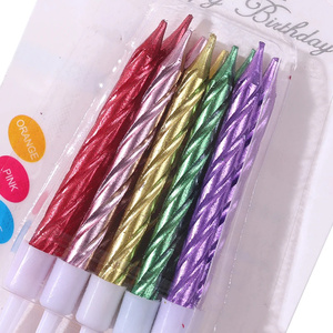 10 Candele <span class=keywords><strong>a</strong></span> Spirale Colorate con Motivi '<span class=keywords><strong>Buon</strong></span> <span class=keywords><strong>Compleanno</strong></span>' per Matrimoni, Feste di <span class=keywords><strong>Compleanno</strong></span>, Confezionate in Scatole - Product Image 2