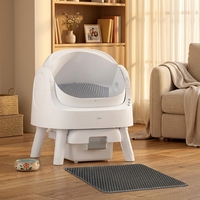 Litière pour chat autonettoyante intelligente PetPivot - Grande capacité avec nettoyage automatique, contrôle des odeurs et design écologique