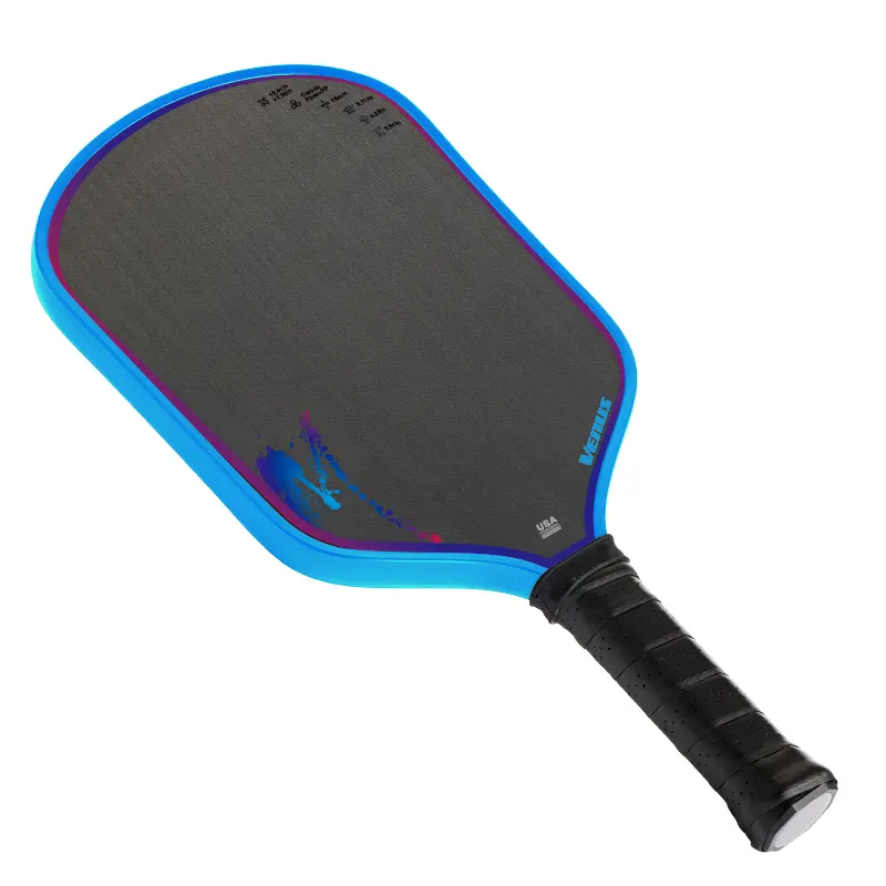 Paddle Pickleball T700 de fibra de carbono cru, preço de fábrica na China, com borda de Hyperfoam aprovada pela USAPA, bola de pickle para parede