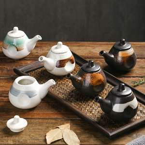 Lot de Bouteilles à Assaisonnement en Céramique Artisanales de 200 ml avec Couvercle Flip-Top Style Japonais pour la Conservation de la Fraîcheur - Product Image 2
