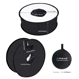 Giá sản phẩm PULUZ 45cm vòng phong cách <span class=keywords><strong>Macro</strong></span> và chân dung Softbox Speedlite ánh sáng đèn Flash Khuếch tán có thể gập lại Softbox - Product Image 3