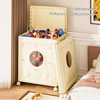 Boîte de rangement pliable en PP PET, grande capacité, organisateur de jouets, bac de rangement pour vêtements, conteneur de rangement pour couettes avec roulettes