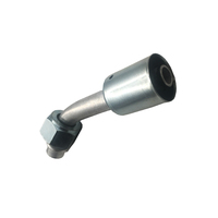 Raccords de climatisation automobile en aluminium Springlock à embout coudé, connecteurs femelles pour tuyaux de climatisation avec ferrule en fer, fabriqués en Chine