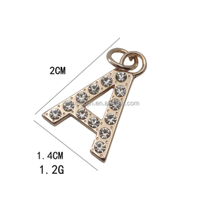 वर्णमाला पत्र एक पेंडेंट्स गैंडे और कीचेन के लिए पेलेंट ब्रेसलेट और कीचेन के लिए - Product Image 2