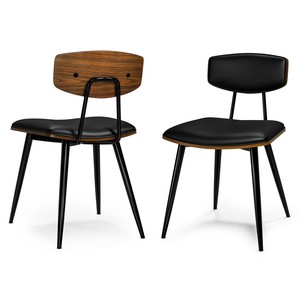 Chaise de salle à manger d'intérieur moderne du milieu du siècle Design simple avec couverture en <span class=keywords><strong>bois</strong></span> naturel et cuir pour la maison et l'intérieur - Product Image 2