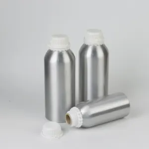 Wholesale 200ml 250ml 300ml Empty Metal Aluminum Essential Oil Bottle With Tamper Evident Cap