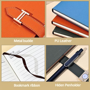 Sang trọng tùy chỉnh A5/A6 máy tính xách tay thiết Bìa Cứng PU Kinh Doanh Tạp Chí với bút <span class=keywords><strong>USB</strong></span> Flash <span class=keywords><strong>Disk</strong></span> & Hộp quà tặng cho chương trình khuyến mãi - Product Image 4