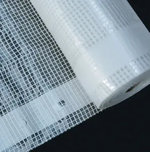 Clear PE Leno Poly Tarp 260 Gsm 2x20 M White SCAFFOLD Transparent LENO TARPAULIN NET