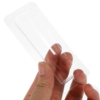 Blister en plastique rectangulaire PET pour pochettes de baume à lèvres DIY, porte-cartes cadeaux, porte-monnaie, pochettes à argent avec cartes de vœux faites à la main