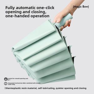 Paraguas Plegable Automático de 12 Varillas para Adultos, Personalizable con Logotipo, 3 Pliegues, Resistente al Sol/Lluvia/Viento, Protección UV, Minimalista - Product Image 4