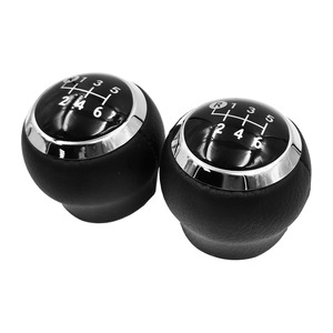 Car Gear <b>Shift</b> <b>Knob</b> Black Leather 6 Speed Manual For Toyota Yaris Ergonomic Design - Product Image 1