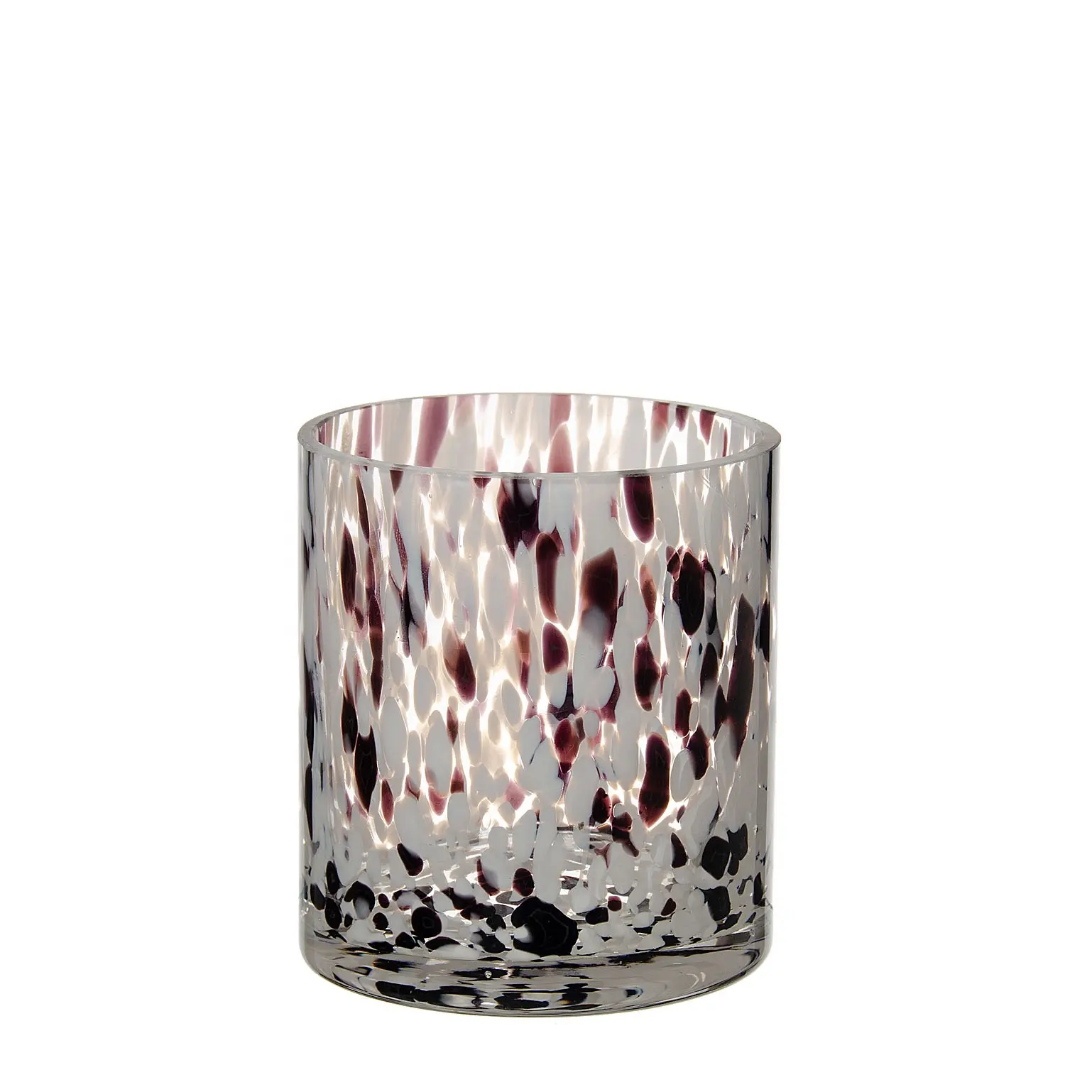 Hot Sale High Quality Cheap Mexican Confetti Tumbler Glass Hurricane Glass Candle Holders