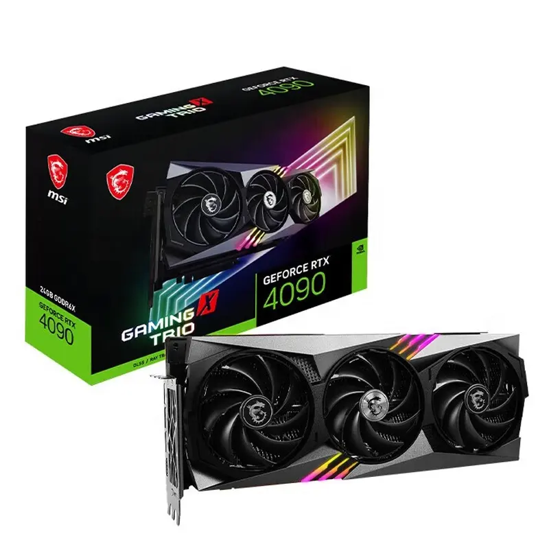 New MSI GeForce RTX 4090 GAMING X TRIO Gaming Graphics Card 24G GDDR6X Graphics Card 384-bit For PC Desktop 850W 21 Gbps