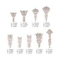 Appliques décoratives en bois massif sculpté pour meubles, idéales pour hôpitaux, salons, murs, portes, armoires – Accessoires de décoration pour meubles
