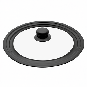 ELO Multifunctional Lid Glass With Black Handle For <b>Cookware</b> 24 Cm - Product Image 2