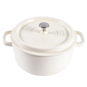 Pentola per Zuppa in <span class=keywords><strong>Ghisa</strong></span> <span class=keywords><strong>Smaltata</strong></span> con Coperchio Smaltato Design Giapponese Facile da Pulire per Fornelli a Gas e a Induzione - Product Image 3