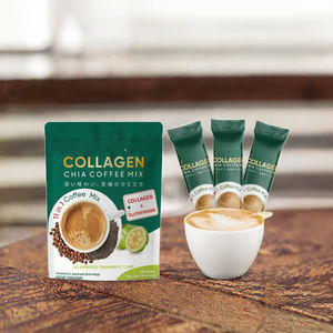 Poudre de Collagène Instantanée au Chocolat et Graines de Chia, Boisson Solide Sucrée pour Mincir, Brûler les Graisses et Affiner le Ventre - Product Image 4