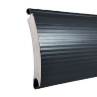 Lame de porte de garage industrielle moderne en acier de 98 mm avec panneau thermique en mousse et vis pour systèmes de sécurité de portes roulantes d'entrepôt
