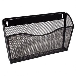 <b>Wall</b> Mount File Holder Metal Mesh Single Pocket <b>Hanging</b> File Organizer Magazine Folder <b>Basket</b> - Product Image 3