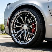 Jantes forgées Bku 5x120.65 chromées pour Chevrolet Corvette C7 C8 C6 C5 Z06 ZR1, jantes de course en alliage personnalisées de 19, 20 et 21 pouces