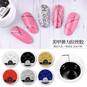 美甲蜘蛛凝胶设计绘画紫外线指甲油超强弹力胶水涂鸦易画金属画 - Product Image 2