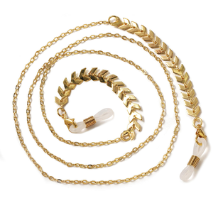 Chaîne de <span class=keywords><strong>lunettes</strong></span> Joyson Fashion en métal doré avec perles, <span class=keywords><strong>cordon</strong></span> de masque, sangle de cou pour <span class=keywords><strong>lunettes</strong></span> de lecture - Product Image 4