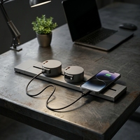 Nouvelle Arrivée - Système de rail mural électrique standard US/UK/EU avec prise de courant et prise en charge SDK, auto-terrestre, charge rapide 20W